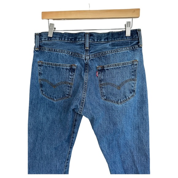 Levi's 501 Button Fly Straight Jeans Hemmed Waist 31" Inseam 28.5" - Picture 8 of 11
